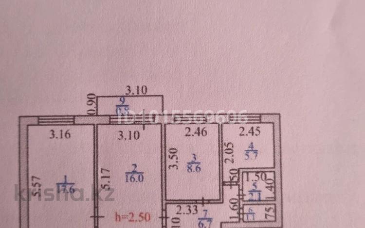 3-бөлмелі пәтер · 60 м² · 2/5 қабат, Мухаметжанова 15, бағасы: 13 млн ₸ в Балхаше — фото 3