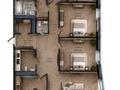 5-бөлмелі пәтер · 212.37 м² · 8/22 қабат, Мангилик Ел 57, бағасы: 260 млн ₸ в Астане, Есильский р-н