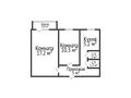 2-комнатная квартира · 44.7 м² · 2/5 этаж, Каирбекова 393 за 15.3 млн 〒 в Костанае — фото 2