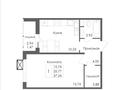 1-комнатная квартира · 37 м² · 6/9 этаж, Е117 45 за 18.7 млн ₸ в Астане, Есильский р-н