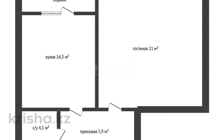 1-бөлмелі пәтер · 47 м² · 5/10 қабат, Алтын орда ш/а., бағасы: 16.5 млн ₸ в Актобе, мкр. Алтын орда — фото 2