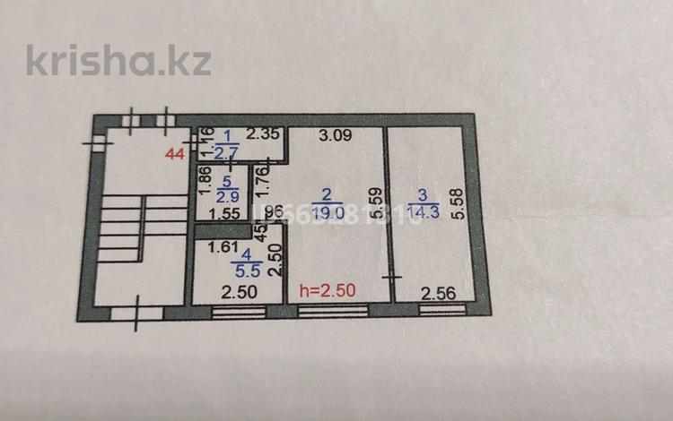 2-бөлмелі пәтер · 44.4 м² · 1/5 қабат, Майкудук, 12й микрорайон, бағасы: 10 млн ₸ в Караганде, Алихана Бокейханова р-н — фото 8