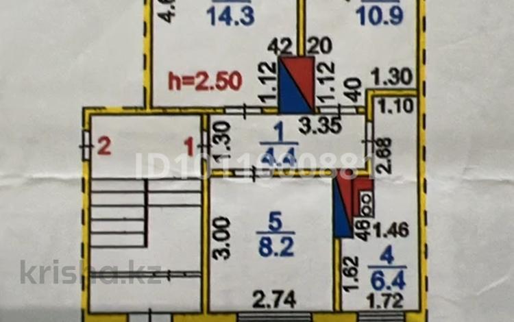 2-бөлмелі пәтер · 44.2 м² · 1/2 қабат, мкр Михайловка , Потемкина 41, бағасы: 7.6 млн ₸ в Караганде, Казыбек би р-н — фото 2