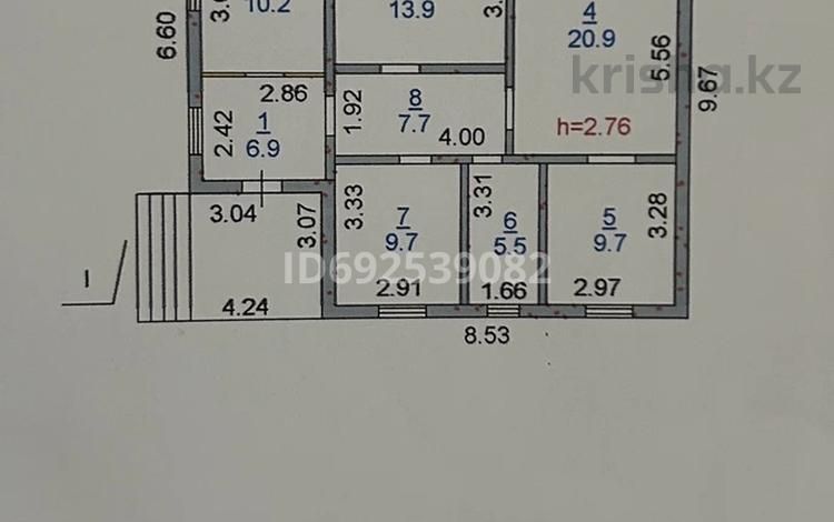 Отдельный дом • 4 комнаты • 84.5 м² • 1050 сот., Юбилейный, Северо-Западный район квартал 70 29 — НИШ , Областной суд , Костанай- Плаза за 39.5 млн 〒 — фото 2