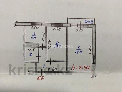 2-бөлмелі пәтер, 50 м², 2/5 қабат, Абая, бағасы: 12 млн 〒 в Темиртау