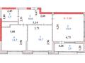 2-комнатная квартира · 67 м² · 8/17 этаж, Толе би — Толе Би - Улы дала за 71.5 млн ₸ в Астане, Нура р-н