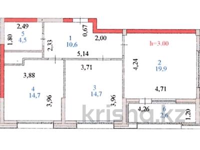 2-бөлмелі пәтер · 67 м² · 8/17 қабат, Толе би — Толе Би - Улы дала, бағасы: 71.5 млн ₸ в Астане, Нура р-н