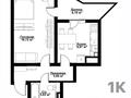 1-комнатная квартира · 42 м² · 3/16 этаж, Базовая позиция 60 за 20.5 млн ₸ в Усть-Каменогорске, Ульбинский — фото 3