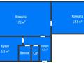 2-бөлмелі пәтер · 45 м² · 4/5 қабат, Волынова 3, бағасы: 17 млн ₸ в Костанае — фото 3