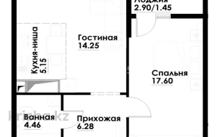 2-комнатная квартира · 49 м² · 7/12 этаж, ул. Фадеева, 38г 1 за 30.5 млн ₸ в Алматы — фото 2