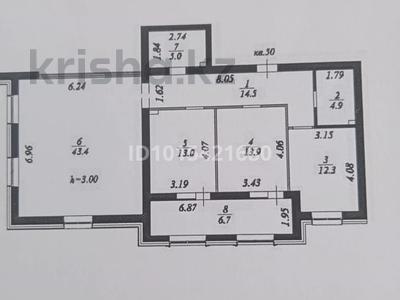 3-бөлмелі пәтер · 114 м² · 6 қабат, улица А.Бокейхан 29, бағасы: 80 млн ₸ в Астане, Есильский р-н