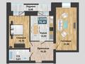 2-комнатная квартира, 70.49 м², 5/7 этаж, Мустафа Шокая за ~ 16.9 млн 〒 в Актобе — фото 2