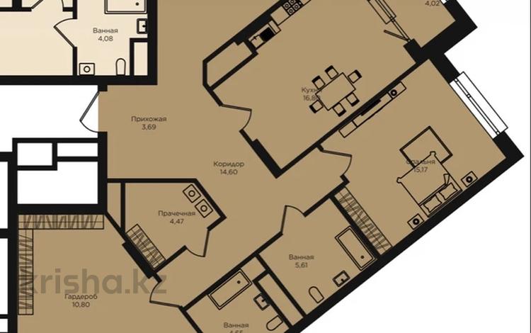 3-комнатная квартира · 124 м² · 6/14 этаж, Кошкарбаева 1 — Момышулы за 111 млн ₸ в Астане — фото 2
