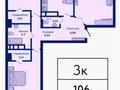 3-комнатная квартира · 106 м² · 4/7 этаж, Туран 89 за 53.5 млн ₸ в Астане, Нура р-н — фото 2