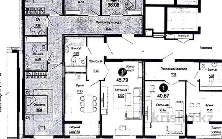 3-бөлмелі пәтер · 97 м² · 13/18 қабат, Е 882 7, бағасы: 44 млн ₸ в Астане, Нура р-н — фото 2
