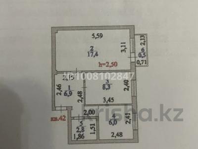 2-комнатная квартира · 42 м² · 3/4 этаж, Мәскеу 29 — Жеңіс за ~ 18.5 млн ₸ в Астане, Сарыарка р-н