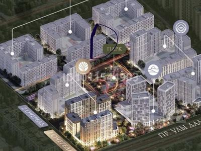 1-бөлмелі пәтер · 38.5 м² · 8/9 қабат, E-908 участок 24 — Туран- Улы Дала, бағасы: 19 млн ₸ в Астане, Нура р-н
