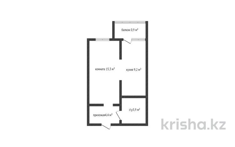 1-бөлмелі пәтер, 33.7 м², 4/6 қабат, юбилейный 38, бағасы: 14.3 млн 〒 в Костанае — фото 2