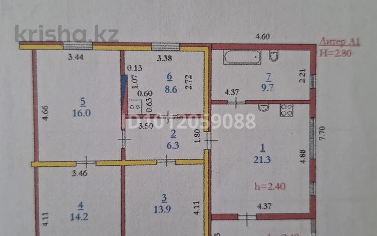 Часть дома · 4 комнаты · 100 м² · 12 сот., Колганата Токпаева 47 — Школа 53 за 16 млн ₸ в Актобе, жилой массив Жилянка — фото 2