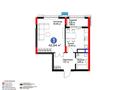 1-комнатная квартира · 42.7 м² · 5/9 этаж, Турар Рыскулов 22 за 41 млн ₸ в Астане, Есильский р-н — фото 13