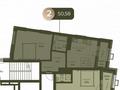 2-комнатная квартира · 50.58 м² · 7/9 этаж, Е 908 22 — Улы Дала - Туран за 27 млн ₸ в Астане, Нура р-н