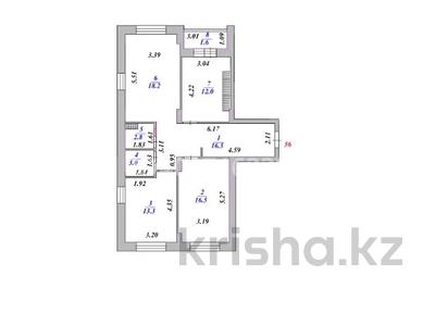 3-комнатная квартира · 84 м² · 7/17 этаж, мкр Юго-Восток, Республики 23 за 41.5 млн 〒 в Караганде, Казыбек би р-н