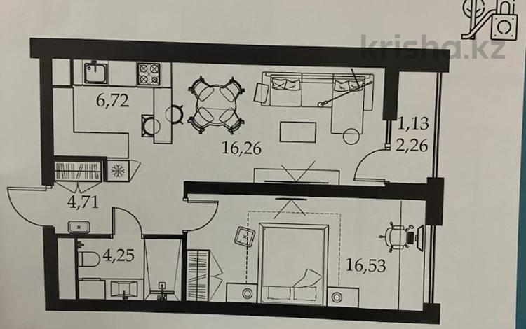 2-бөлмелі пәтер, 50 м², 11/12 қабат, Сейфуллина — Макатаева, бағасы: 35 млн 〒 в Алматы, Алмалинский р-н — фото 4