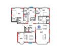 5-комнатная квартира · 234 м² · 9/9 этаж, Е 116 2 за 375 млн ₸ в Астане, Есильский р-н — фото 2