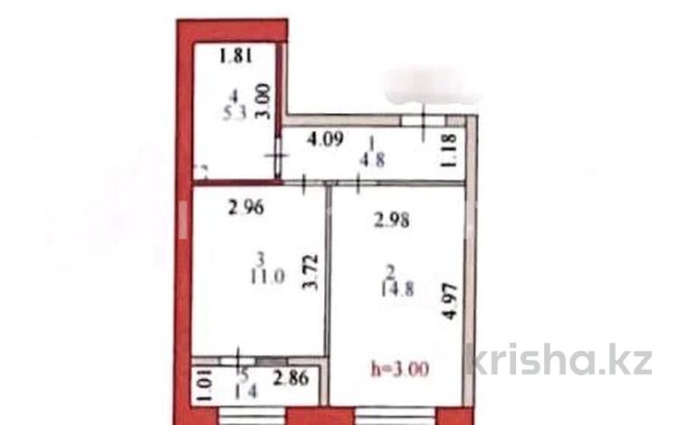 1-комнатная квартира, 37.4 м², 7/10 этаж, А.Токпанова 8/6 — Тауелсиздик- Момышулы