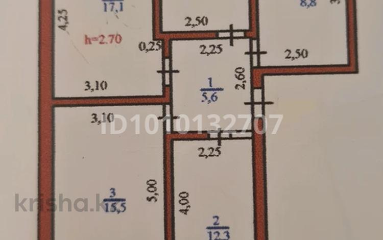 3-бөлмелі пәтер · 65.4 м² · 3/4 қабат, Менделеева 9, бағасы: 32 млн ₸ в Боралдае (Бурундай) — фото 2