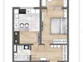 2-бөлмелі пәтер · 43.2 м² · 4/4 қабат, 37 116, бағасы: 13 млн ₸ в  — фото 5