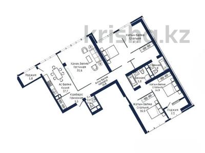 4-бөлмелі пәтер · 162 м² · 19/33 қабат, Аль-фараби 15/1, бағасы: ~ 137.9 млн ₸ в Алматы, Бостандыкский р-н