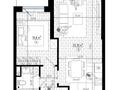2-бөлмелі пәтер · 46 м² · 6/7 қабат, Томирис ш.а., Рыскулова, бағасы: 280 000 ₸ в Алматы, Алатауский р-н