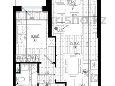 2-комнатная квартира · 46 м² · 6/7 этаж, мкр Томирис, Рыскулова за 280 000 ₸ в Алматы, Алатауский р-н