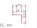 3-бөлмелі пәтер · 81.11 м² · 4/6 қабат, ​Приканальная БАК 99а, бағасы: 57.5 млн ₸ в Алматы, Медеуский р-н