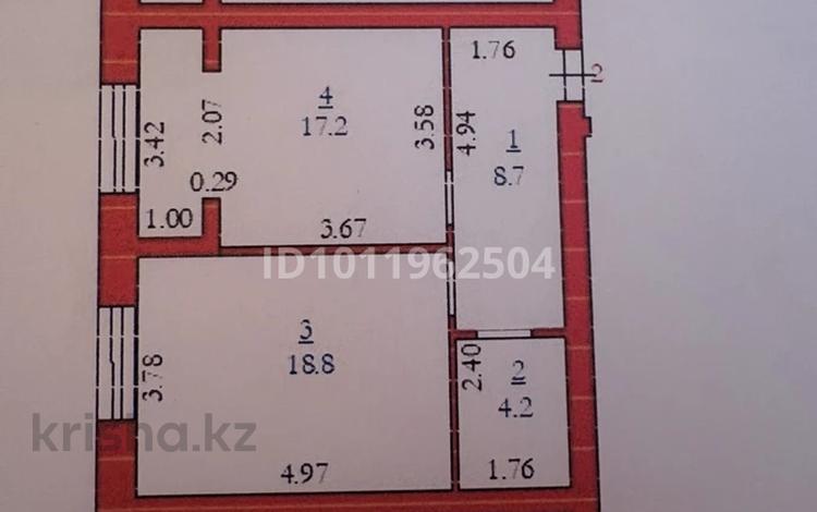 1-комнатная квартира · 48.9 м² · 1/5 этаж, мкр. Алтын орда 42/1 за 17.1 млн ₸ в Актобе — фото 2