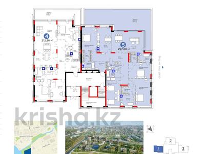 5-комнатная квартира, 298 м², 1/3 этаж, Амман 19 за 670 млн 〒 в Астане, Алматы р-н