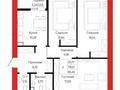 3-бөлмелі пәтер · 80.43 м² · 4/9 қабат, Айтматова 21, бағасы: ~ 37.8 млн ₸ в Астане, Нура р-н — фото 2