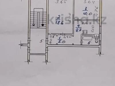 2-комнатная квартира · 46.6 м² · 2/2 этаж, Горького за 5.5 млн ₸ в Рудном