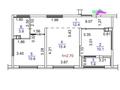2-бөлмелі пәтер · 54 м² · 5/6 қабат, Гажайып, бағасы: 38.5 млн ₸ в Алматы, Алатауский р-н — фото 21