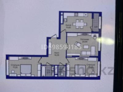 3-комнатная квартира, 93 м², 10/17 этаж, Туран 83/1 за 33 млн 〒 в Астане, Есильский р-н