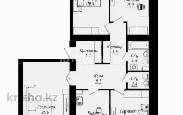 4-комнатная квартира · 116.2 м² · 10/12 этаж, Улы дала 40 за 63.9 млн ₸ в Астане, Нура р-н — фото 2