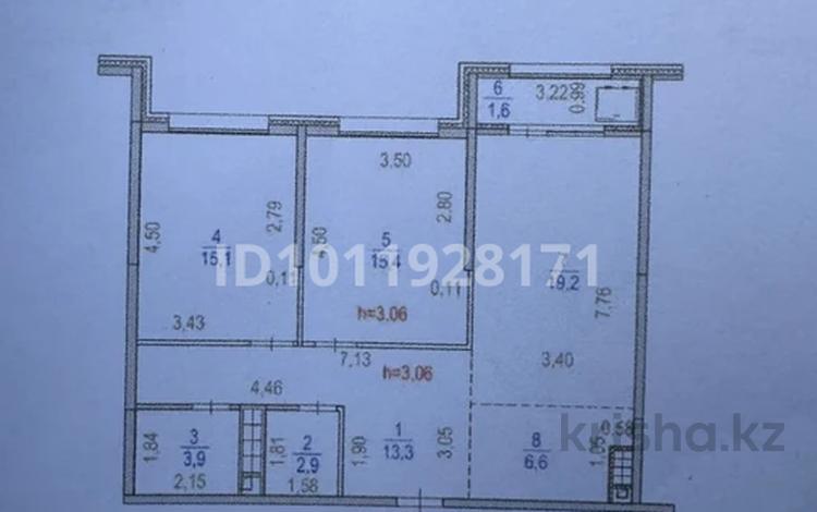 3-бөлмелі пәтер · 78 м² · 2/9 қабат, ул. Каныша Сатпаева 90А/1, бағасы: 72 млн ₸ в Алматы, Бостандыкский р-н — фото 2