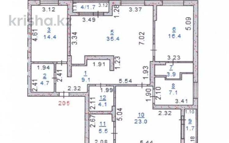4-бөлмелі пәтер · 127 м² · 9/10 қабат, Гашека 5а, бағасы: ~ 61 млн ₸ в Костанае — фото 6