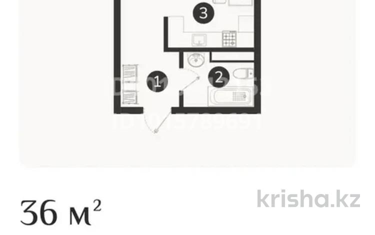 1-бөлмелі пәтер · 36 м² · 7/7 қабат, Естай 39/3, бағасы: 17.7 млн ₸ в  — фото 2