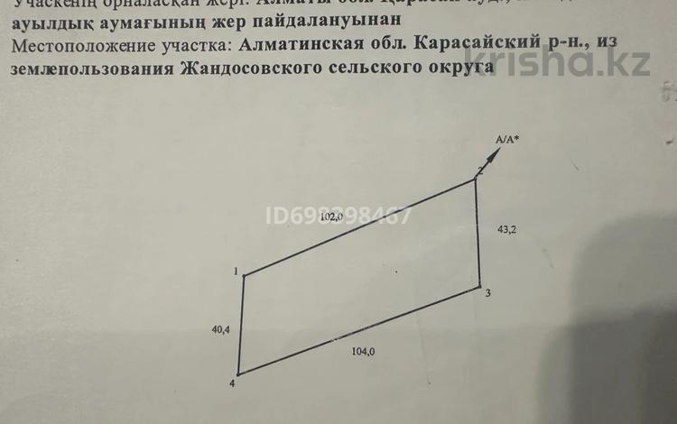 Участок 40 соток, Каскелен за 120 млн 〒 — фото 2