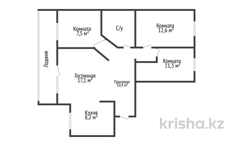 4-бөлмелі пәтер · 78 м² · 4/9 қабат, аль фараби 88, бағасы: 40 млн ₸ в Костанае — фото 17