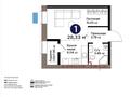 1-комнатная квартира · 28.33 м² · 3/9 этаж, E 181 7 за 19.5 млн ₸ в Астане, Нура р-н — фото 3