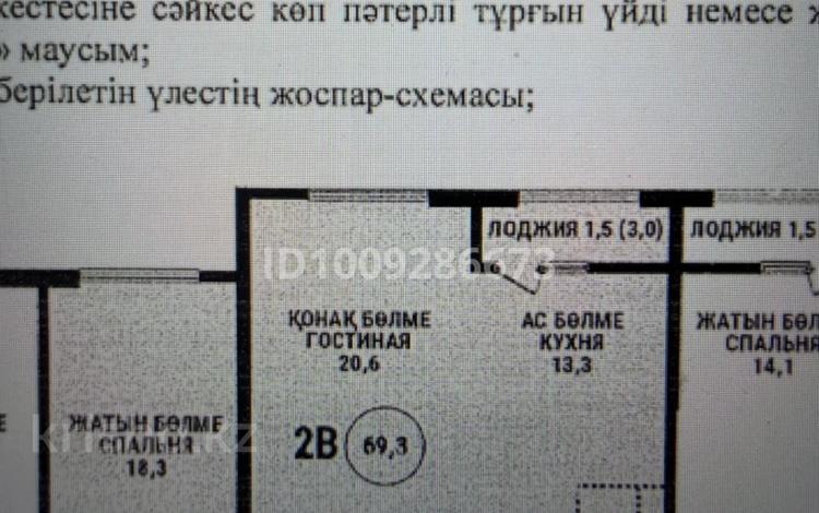 2-бөлмелі пәтер · 70 м² · 7/16 қабат, Каныша Сатпаева 90/55Б, бағасы: 58 млн ₸ в Алматы, Бостандыкский р-н — фото 2