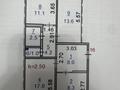 3-бөлмелі пәтер · 66.9 м² · 1/5 қабат, 8-й микрорайон, 8 микрорайон 1а, бағасы: 29.5 млн ₸ в Костанае — фото 16